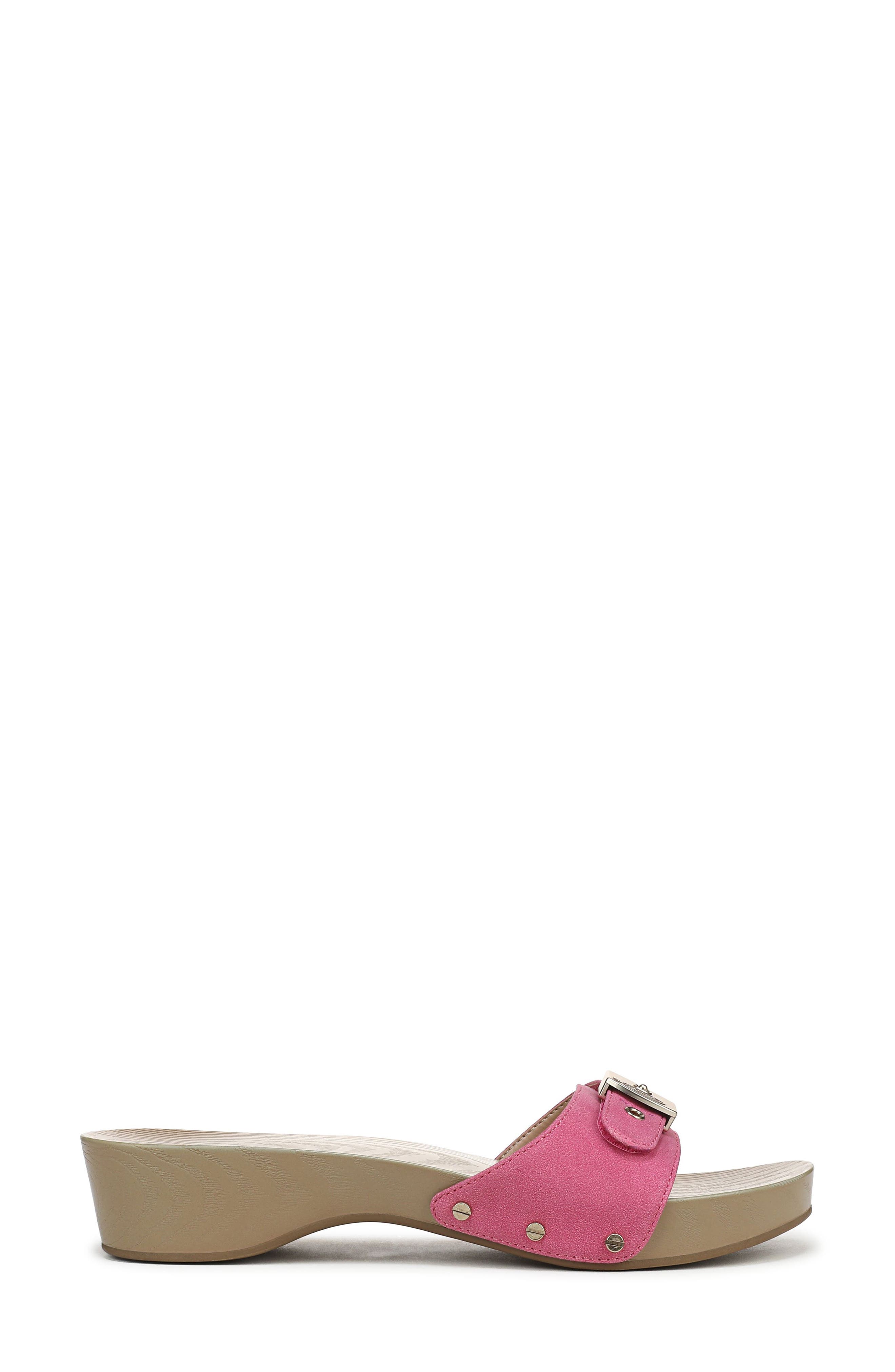Dr. Scholl's Classic Snake Embossed Sandal, Alternate, color, Pink