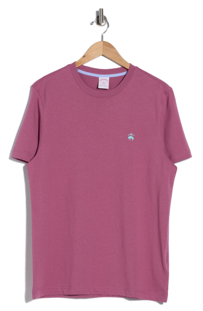 Brooks Brothers Cotton Jersey Short Sleeve T-Shirt, Main, color, Medium Purple