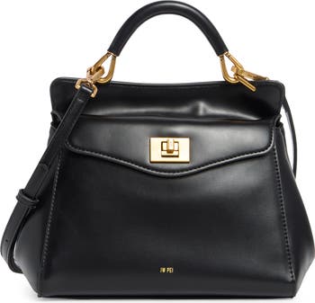 Lucia Faux Leather Top Handle Bag