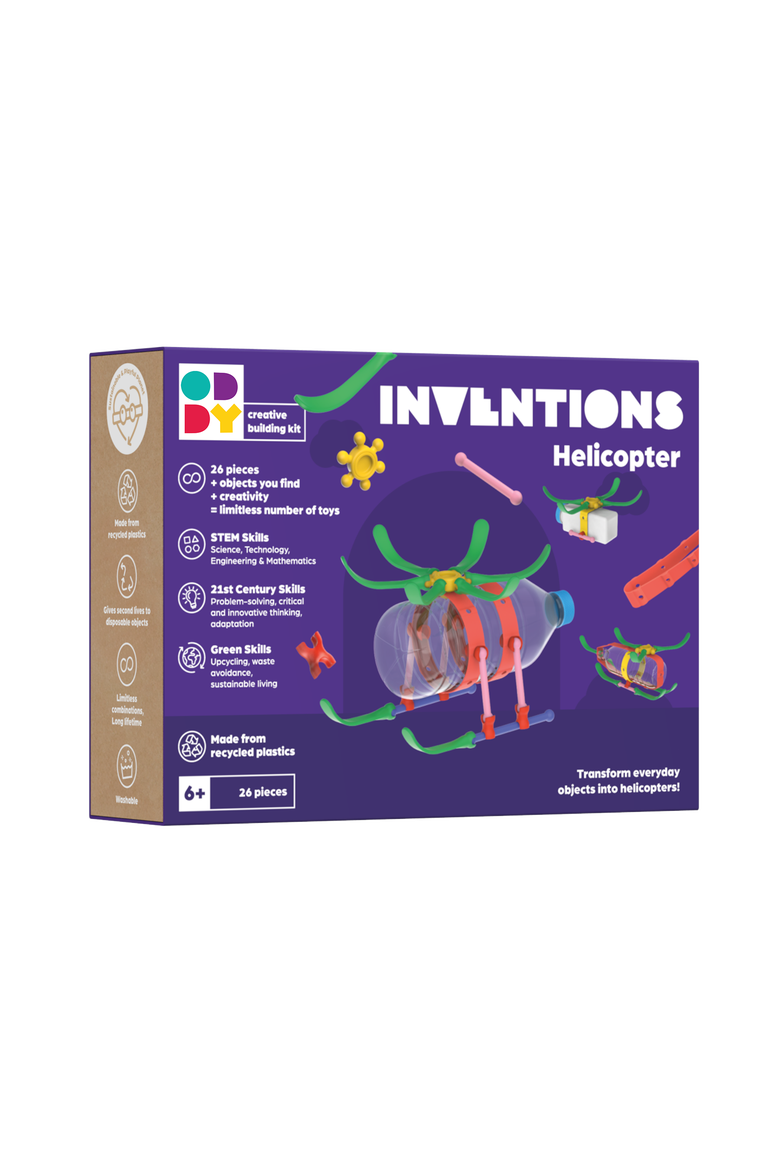 Inventions Helicopter Building Kit, Main, color, No Color