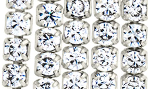 Sterling Forever Clara Cubic Zirconia Chandelier Earrings In Silver