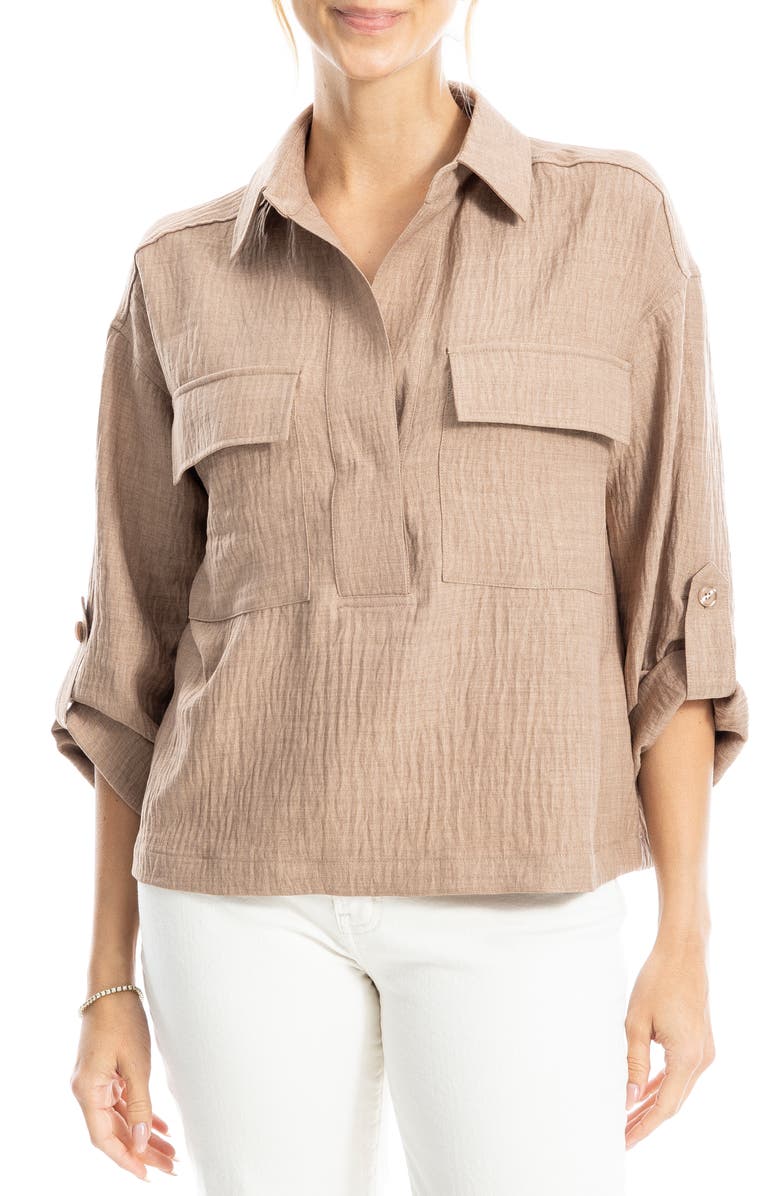 Collared Textured Shirt