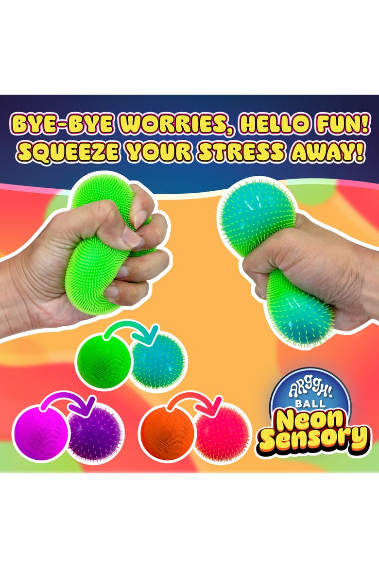 Arggh! Ball Neon Sensory 3-Pack, Alternate, color, Multicolor