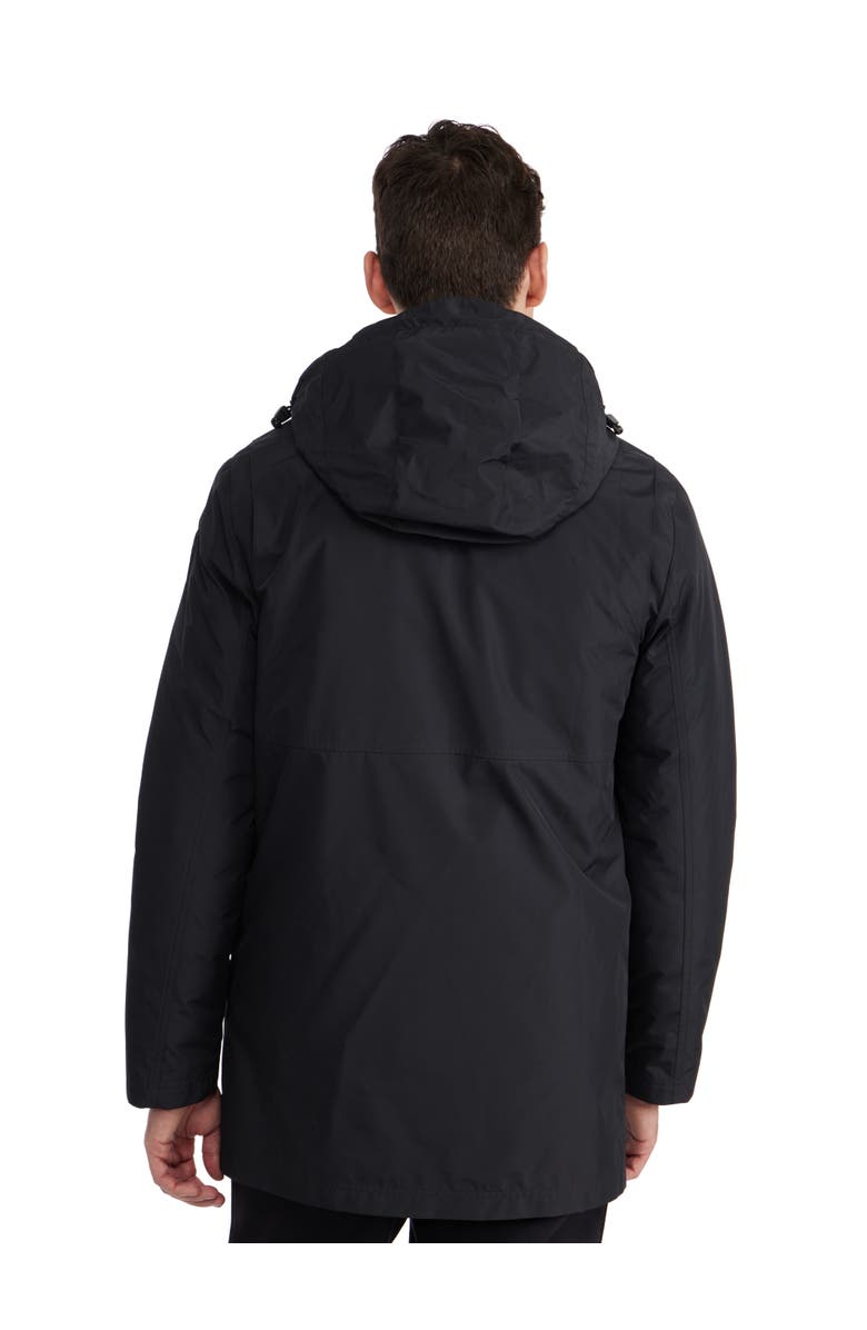 Pajar Men's Altair Mid Length Parka with Welded Detail and Detachable Hood, Alternate, color, Black