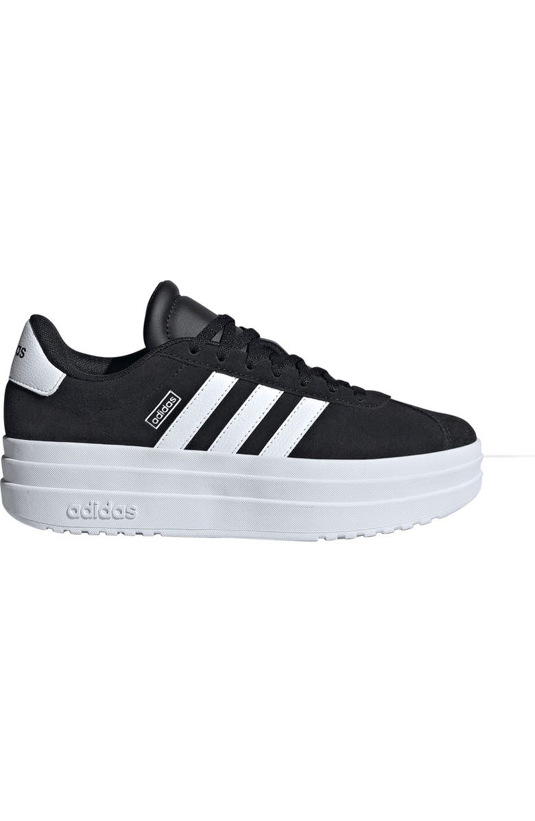 adidas Kids' VL Court Bold Lifestyle Sneaker, Alternate, color, Cblack/Ftw