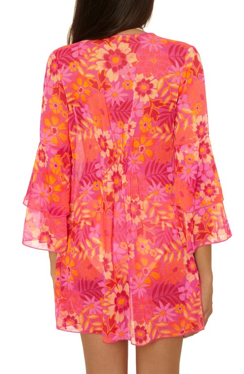 Becca Copacabana Chiffon Cover-up Tunic In Multi