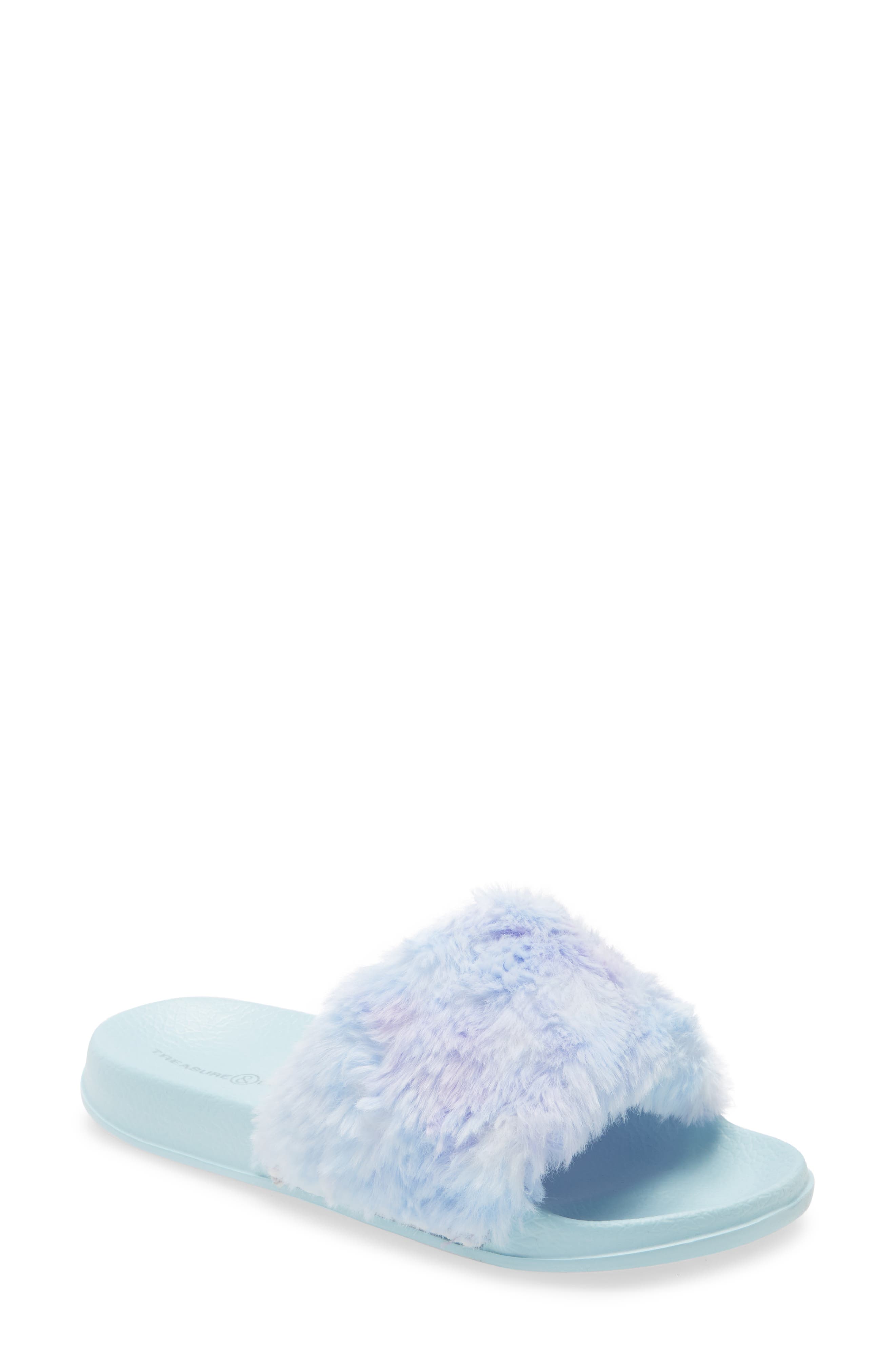 Stella Slide Sandal, Main, color, BLUE LIGHT MULTI
