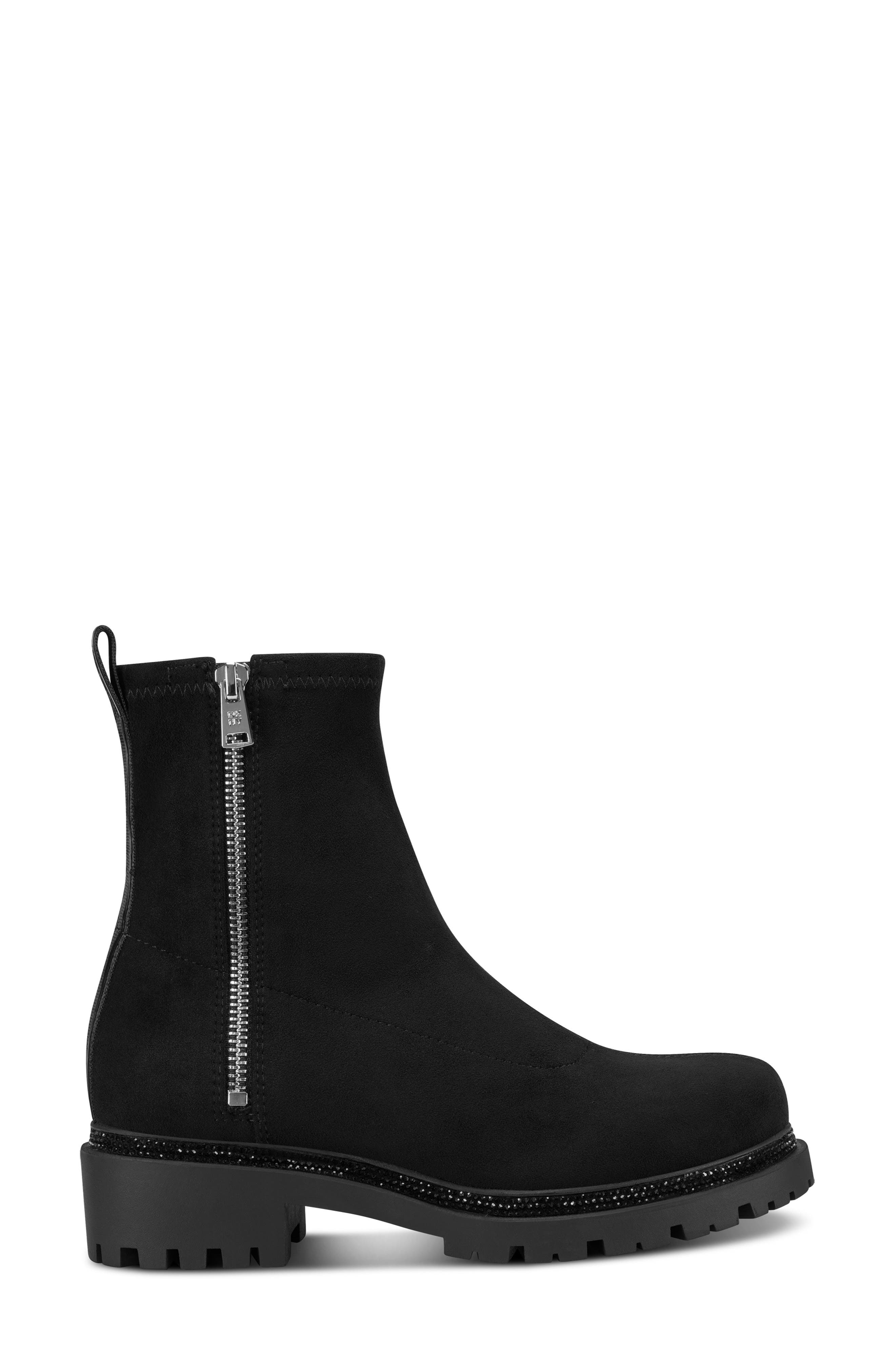 DKNY Roscoe Lug Sole Bootie, Alternate, color, Black
