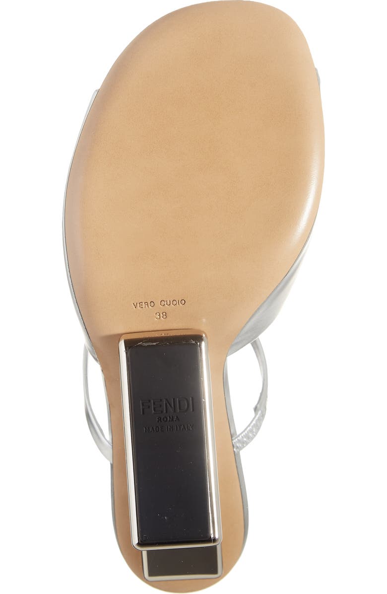 Fendi First Metal Sandal, Alternate, color,