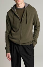 Vince Cashmere Zip Hoodie Sweater