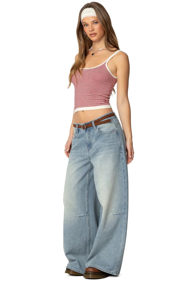 Saylor Stripe Knit Tank Top, Alternate, color, CREAM-AND-RED