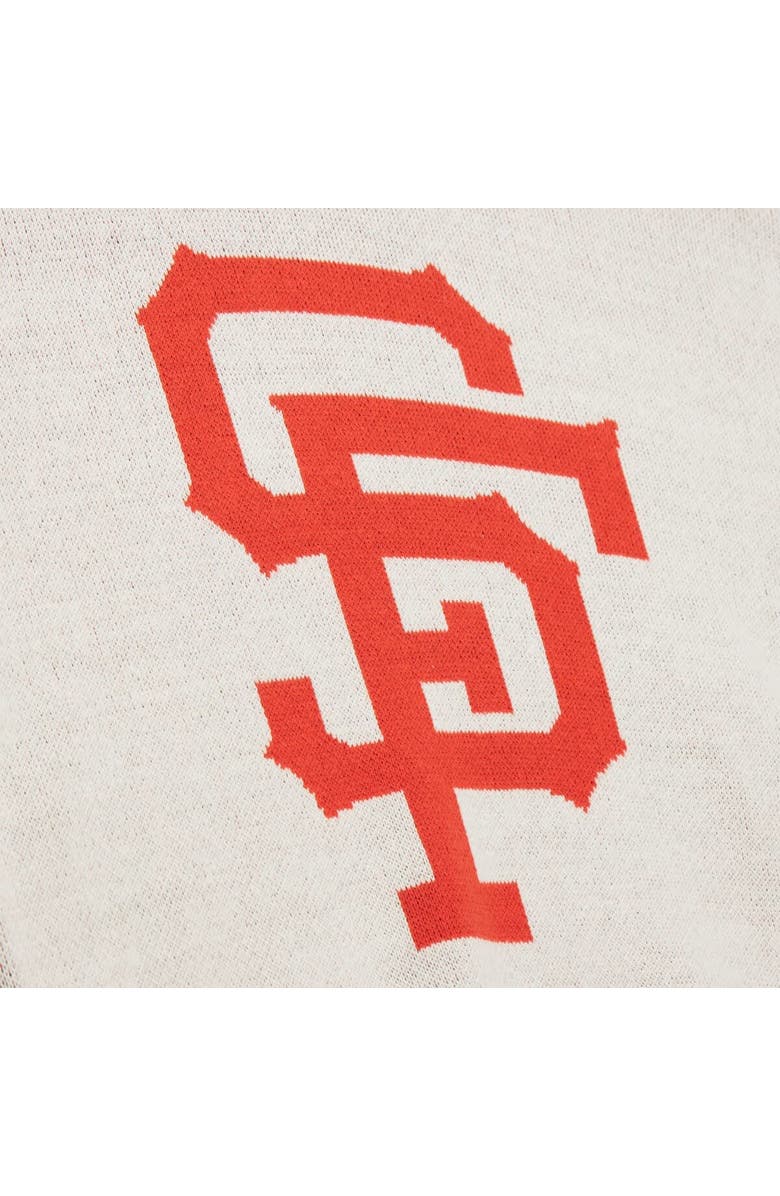 Mitchell & Ness Men's Mitchell & Ness Cream San Francisco Giants Retro Pullover Sweater, Alternate, color, Cream
