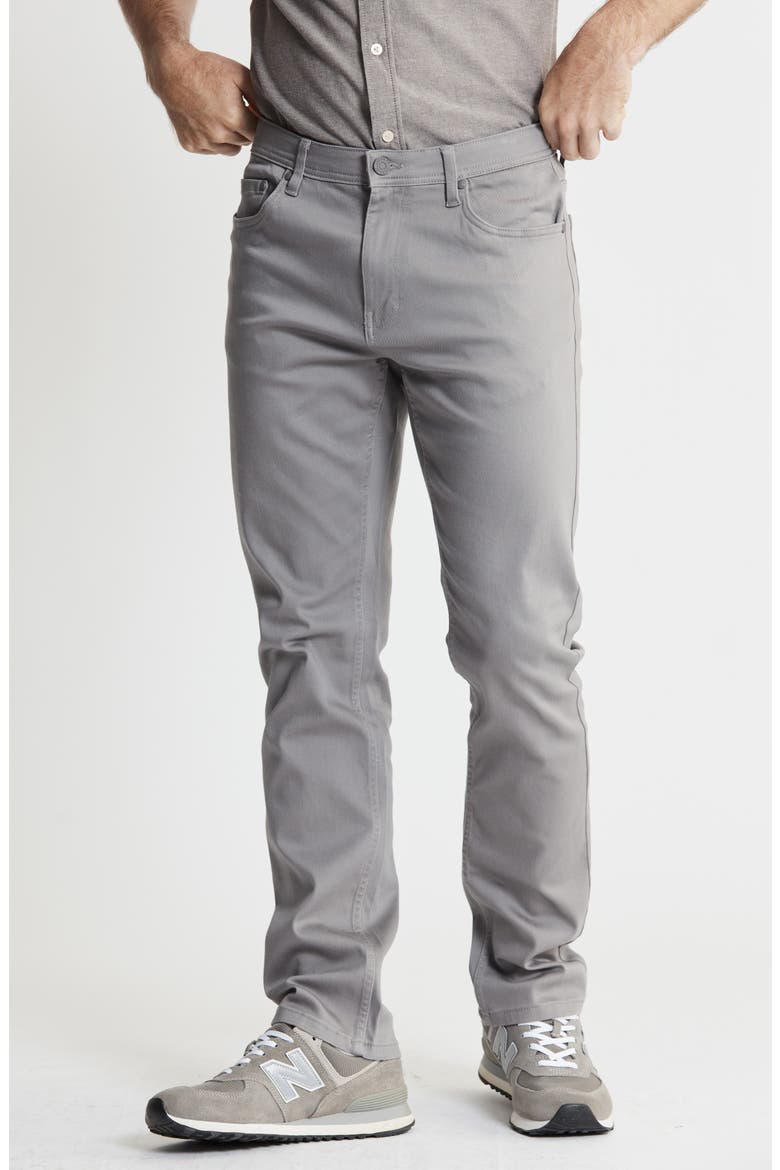 East Hampton Slim Leg Denim Pants, Main, color, LIGHT GREY