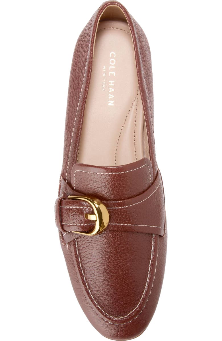 Cole Haan Grand Ambition Alette Buckle Loafer, Alternate, color, Mahogany Tumbled Leather