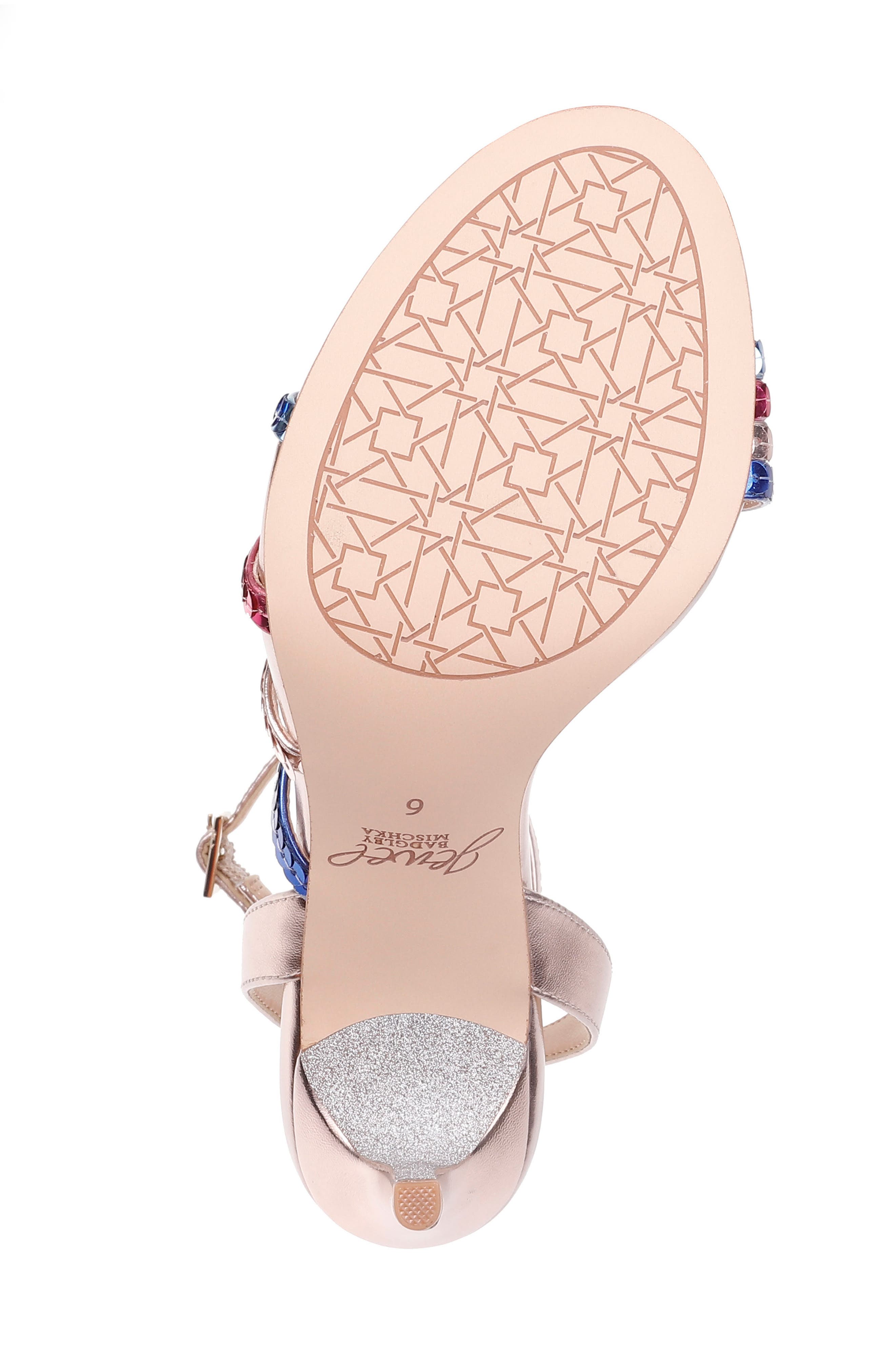 Jewel Badgley Mischka Devonee Sequin Sandal, Alternate, color, 
