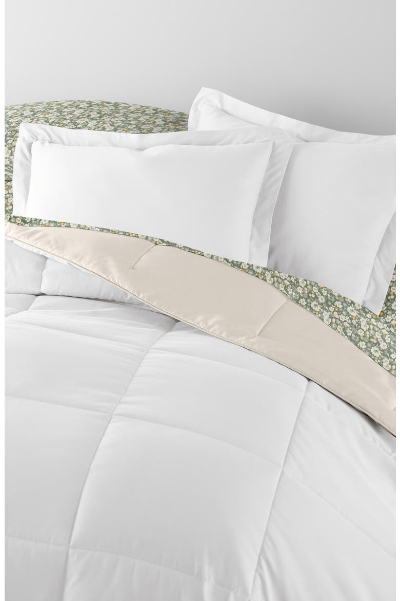 7-Piece Assorted Reversible Comforter Set, Alternate, color, WHITE