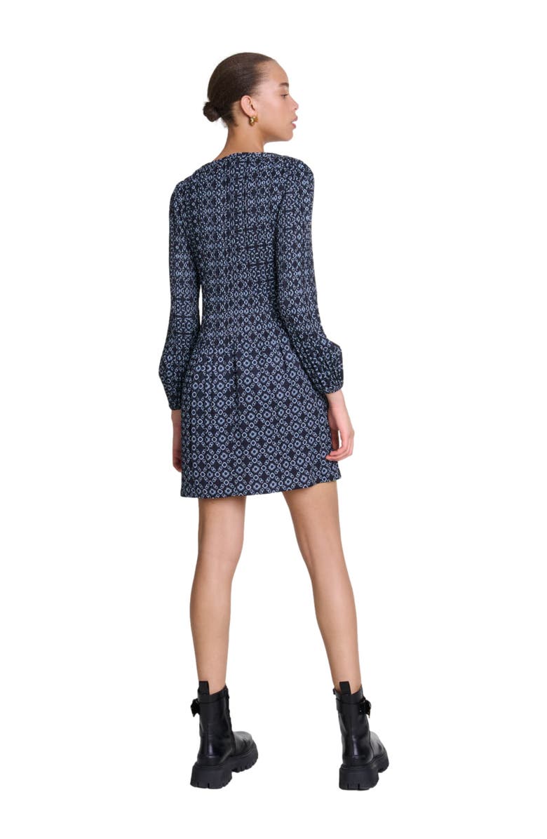 maje Short Clover motif dress, Alternate, color, 