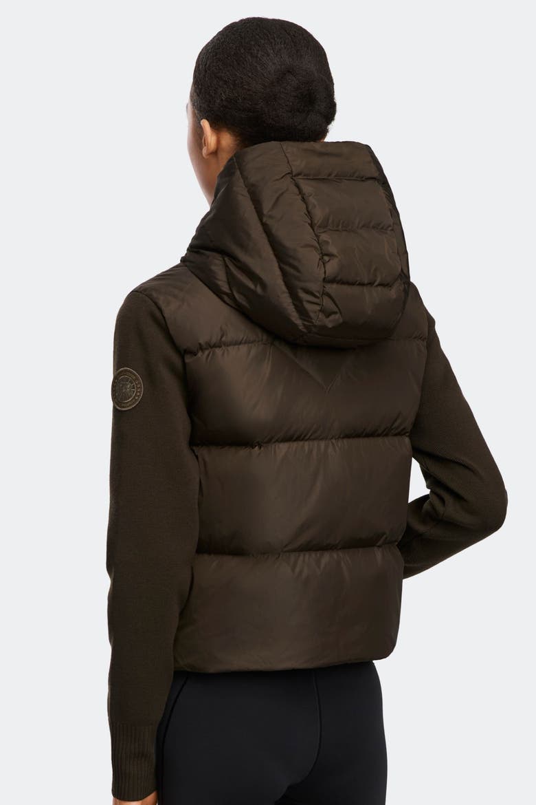 HyBridge® Wide Quilt Knit Hoodie Tonal Disc, Alternate, color, Terra