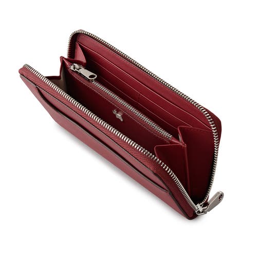 Radley Pockets Large Zip Around Wallet In Red