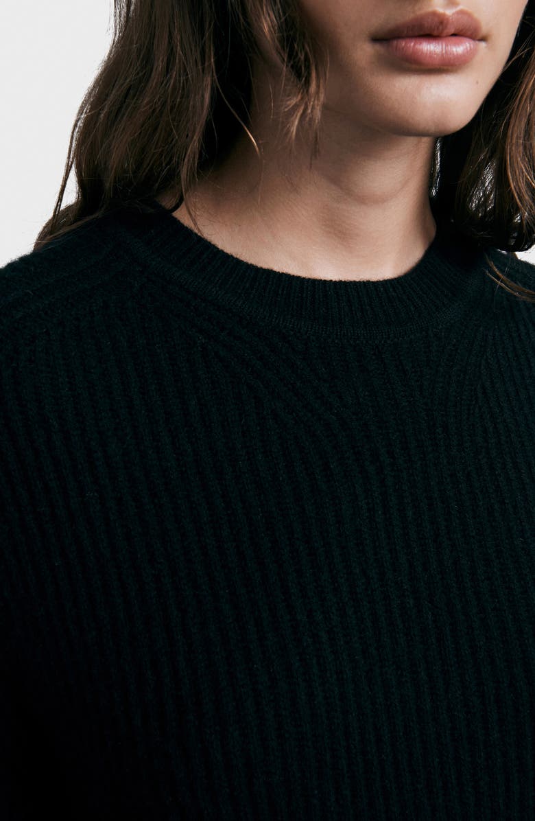 rag & bone Pierce Long Sleeve Cashmere Shift Minidress, Alternate, color, 