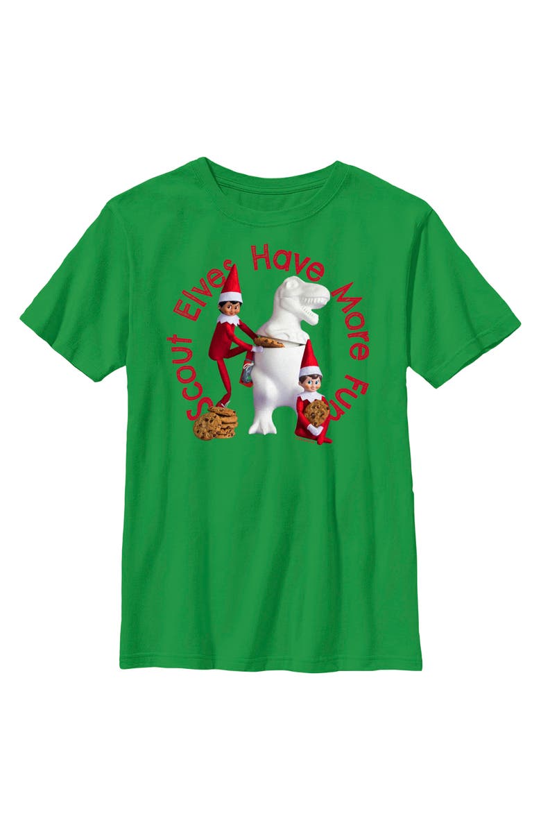 THE ELF ON THE SHELF Boy's The Elf on the Shelf Scout Elves Fun  Graphic T-Shirt, Main, color, Kelly Green