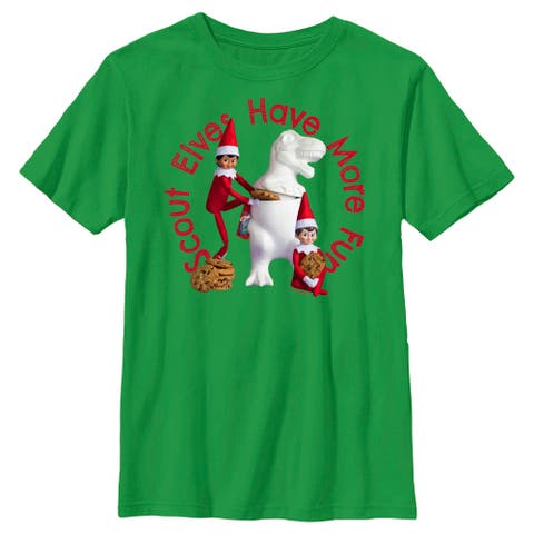 Boy's The Elf on the Shelf Scout Elves Fun  Graphic T-Shirt