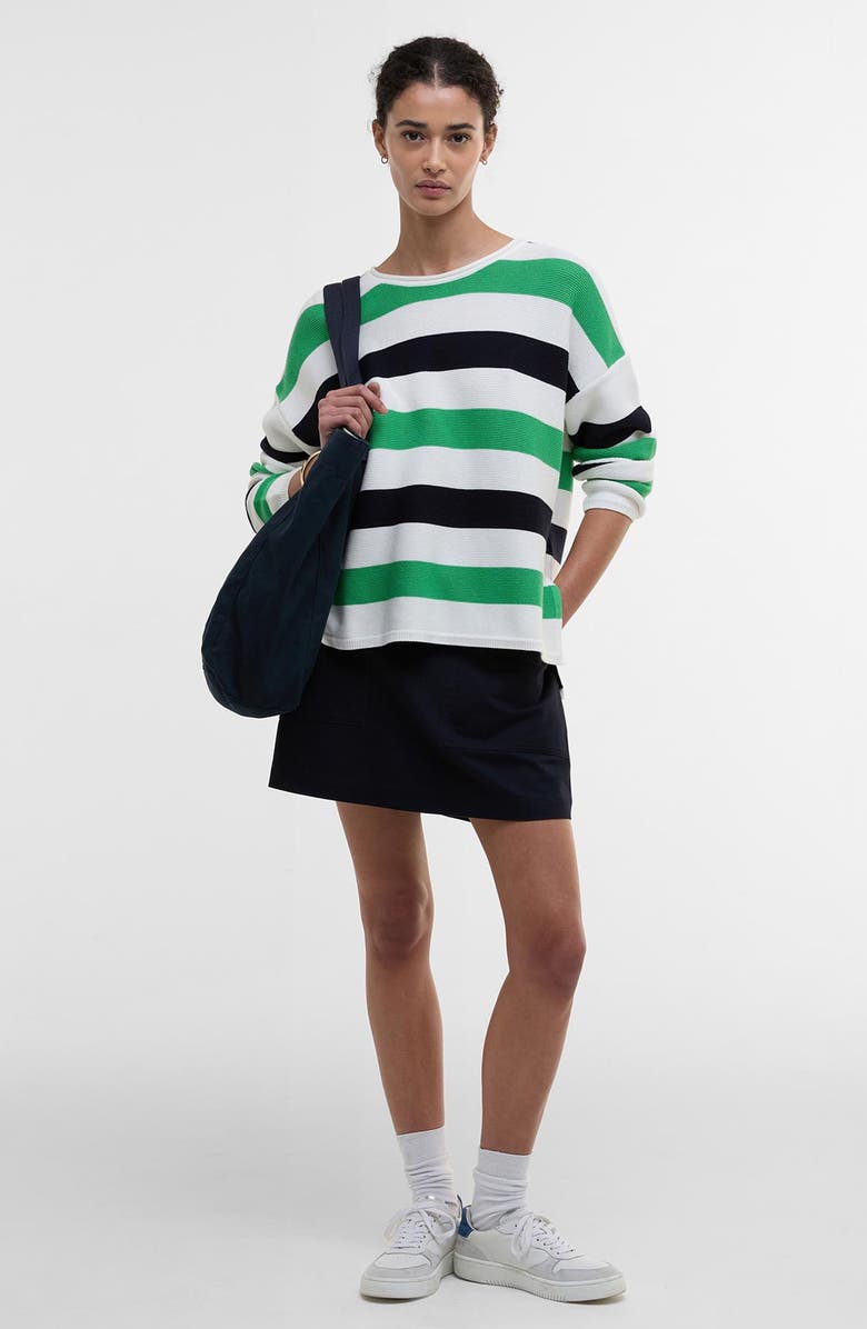 Barbour Marine Stripe Cotton Sweater, Alternate, color, Multi Stripe