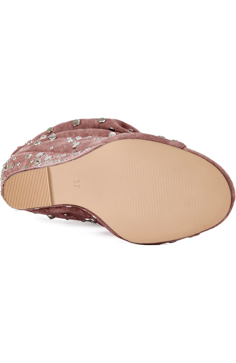 AZALEA WANG Naomani Wedge Bootie, Alternate, color, Pink