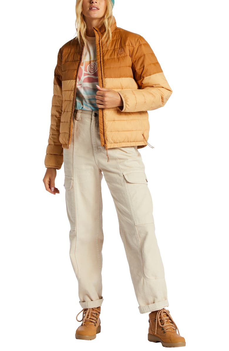 Billabong Never Stop Packable Water Repellent Puffer Jacket, Alternate, color, 