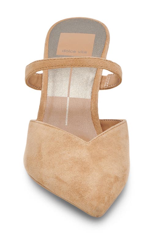 Dolce Vita Kanika Wide Heels Tan Suede In Brown