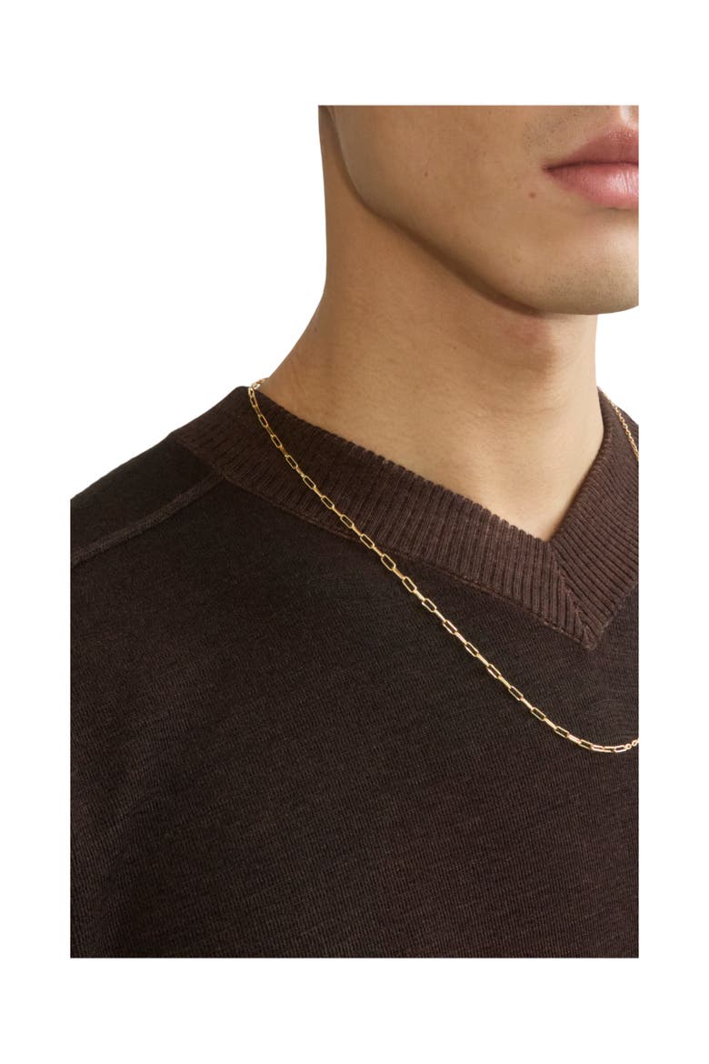 Shield Necklace, Alternate, color, Gold
