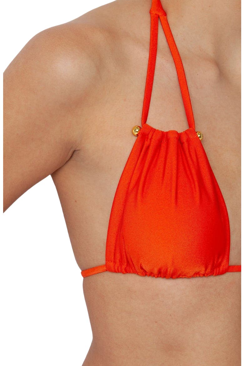 Bianca Bikini Swimsuit Top, Alternate, color, Tangerine