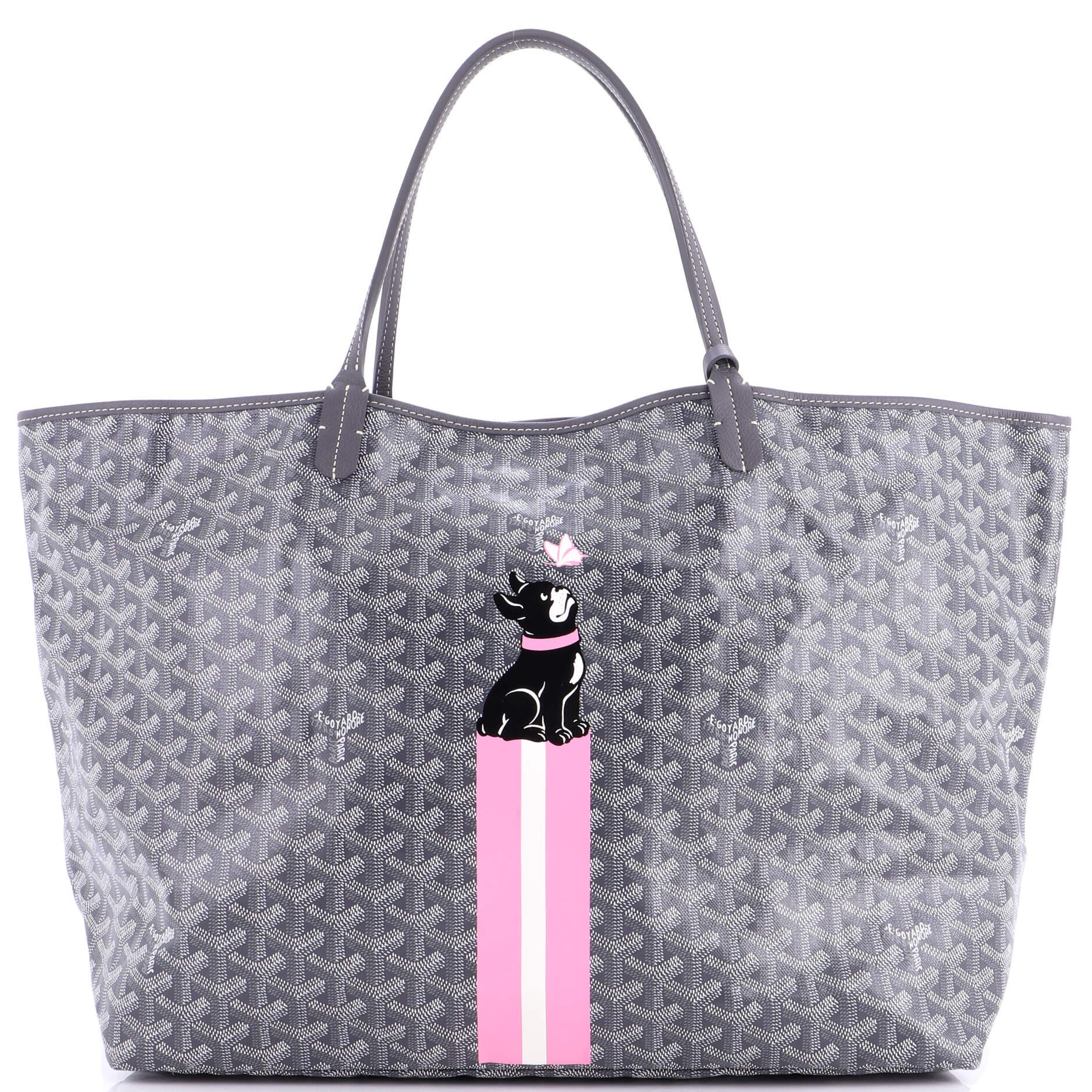 Pre-Owned Goyard Saint Louis Tote Printed Coated Canvas GM, Main, color, 