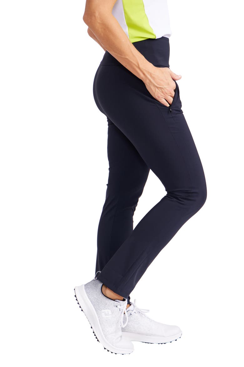 Smooth Your Waist Crop Golf Pants, Alternate, color, BLACK