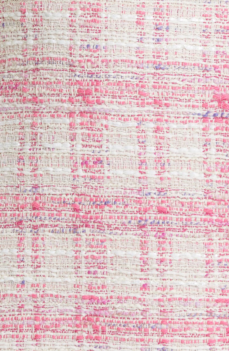 Lisa Marie Fernandez Jackie Double Breasted Tweed Minidress, Alternate, color,