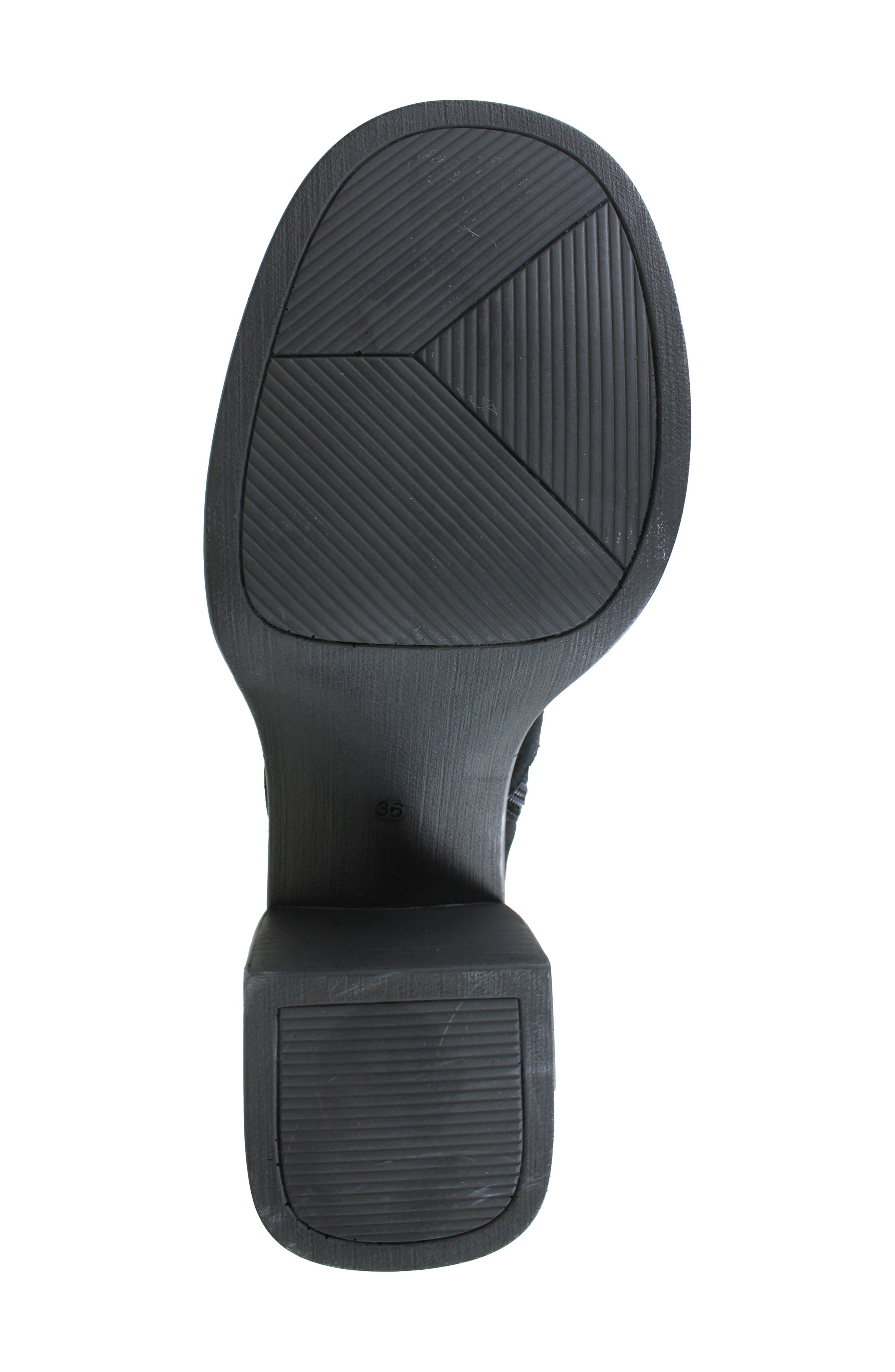 Candie's Bertina Water Resistant Platform Bootie, Alternate, color, Black Suede