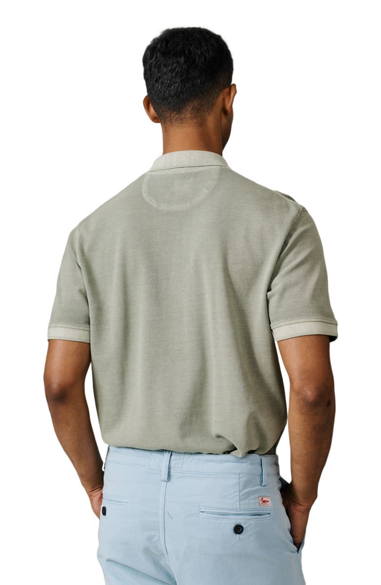 Aubin Lusby Short Sleeve Pique Polo Shirt, Alternate, color, Khaki