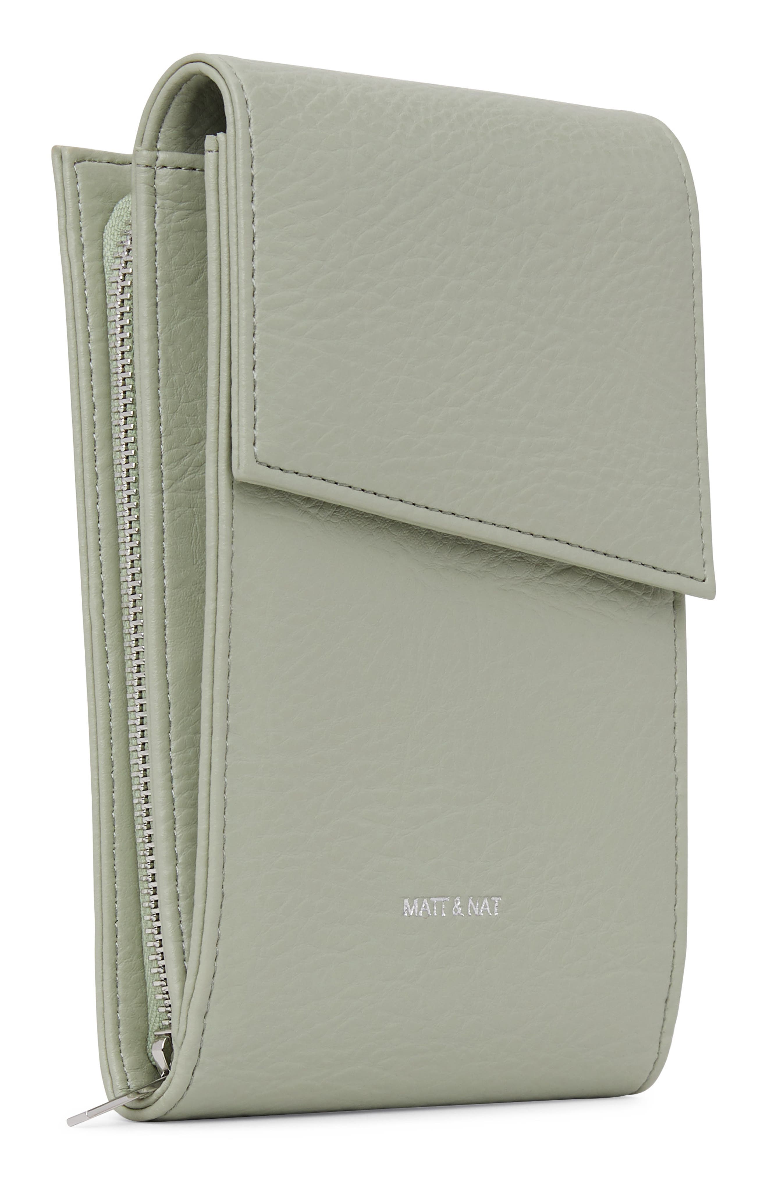 Met Vegan Leather Crossbody Wallet, Main, color, MOJITO