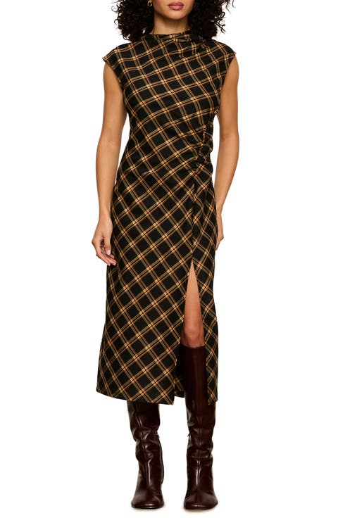 Autumn Edit Plaid Midi Dress