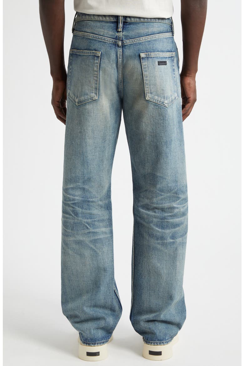 Selvedge Straight Leg Jeans, Alternate, color, VINTAGE INDIGO