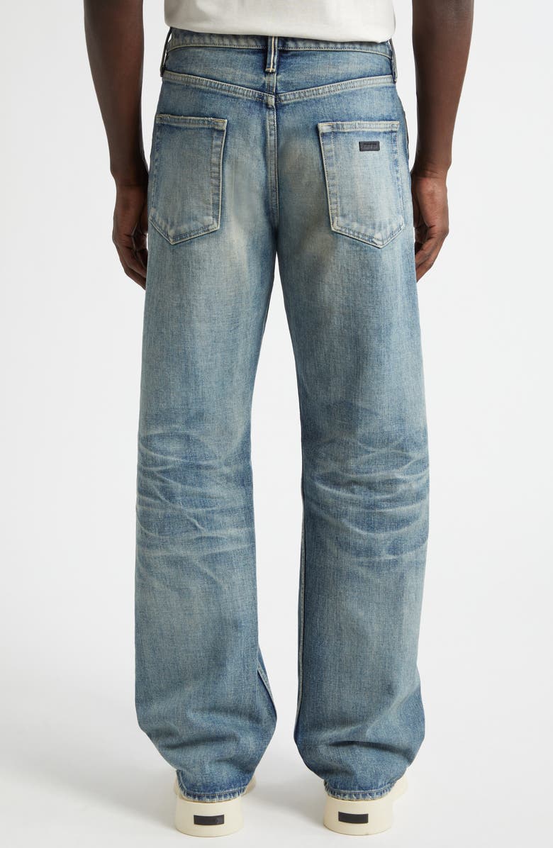Fear of God Selvedge Straight Leg Jeans, Alternate, color, Vintage Indigo