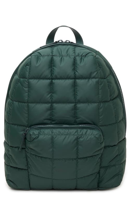 Veecollective Porter Quilted Recycled Nylon Backpack In Green
