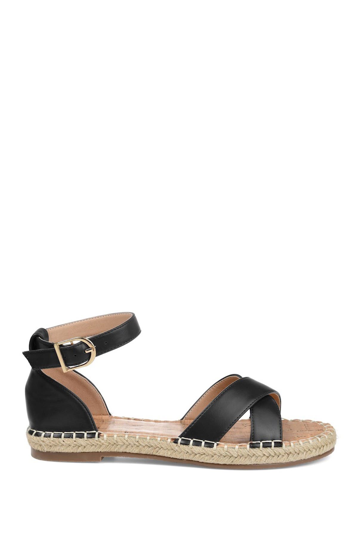 Journee Collection JOURNEE Lyddia Espadrille Sandal, Alternate, color, Black
