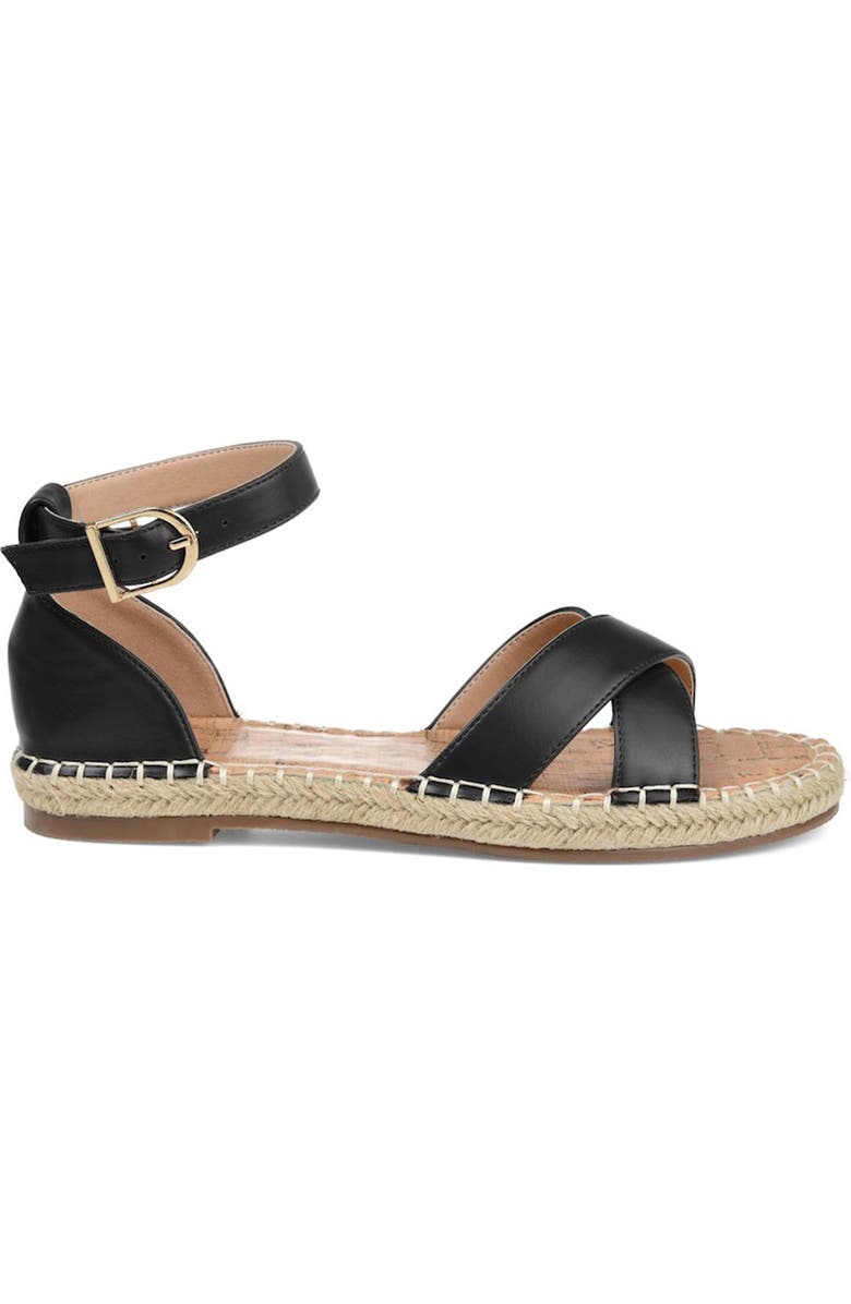 Journee Collection JOURNEE Lyddia Espadrille Sandal, Alternate, color, Black