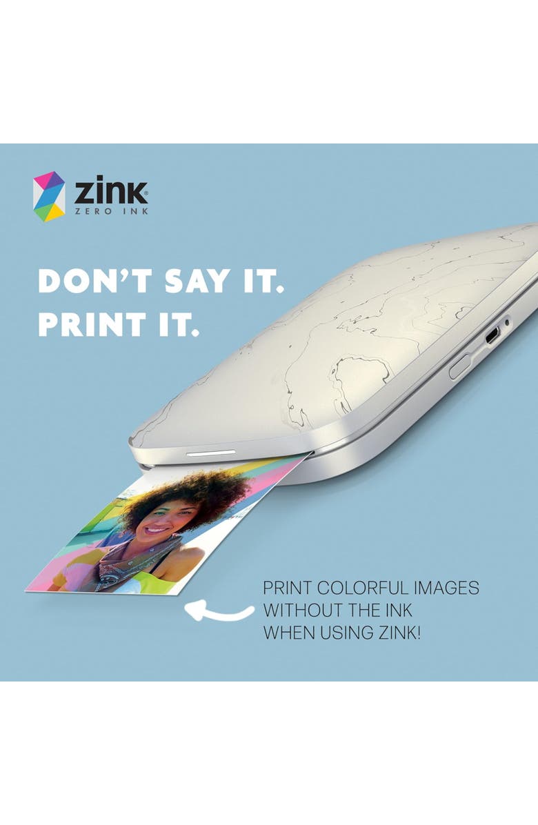 HP Sprocket 2.3x3.4 Zink Paper, Alternate, color, White