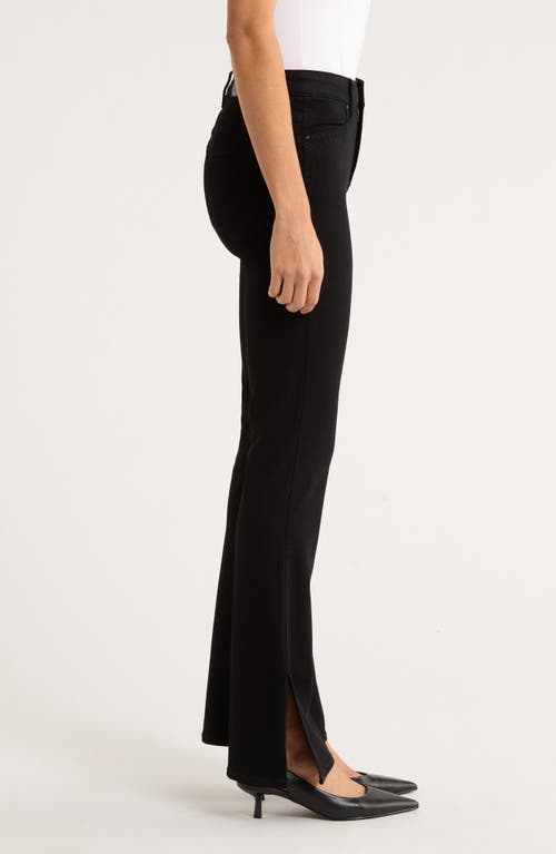 Paige Laurel Canyon High Waist Bootcut Jeans In Black