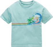 Mini Boden Kids' Surf Graphic Relaxed Cotton T-Shirt