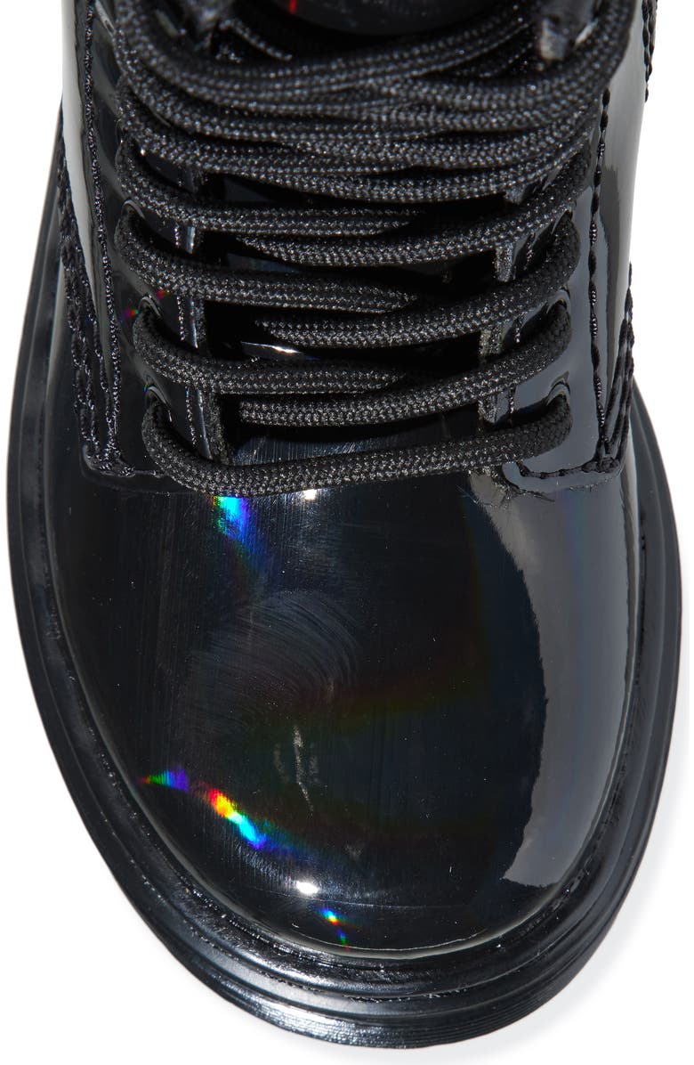 Dr. Martens Kids' 1460 Black Rainbow Boot, Alternate, color, Black