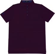 Castle Golf Stripe Yarn-Dye Performance Polo Shirt