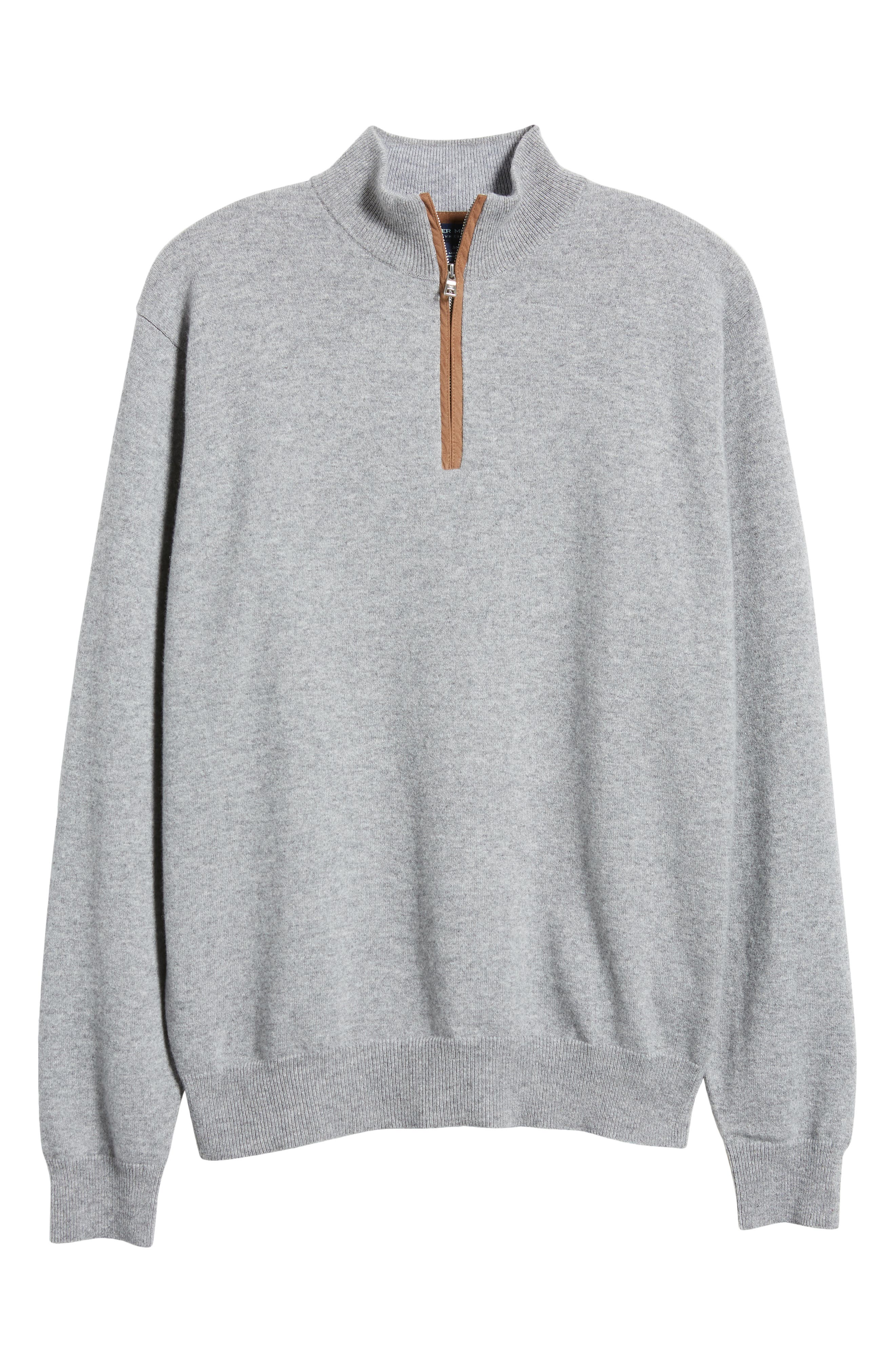 Crown Crafted Artisan Flex Cashmere Blend Quarter Zip Sweater (Men